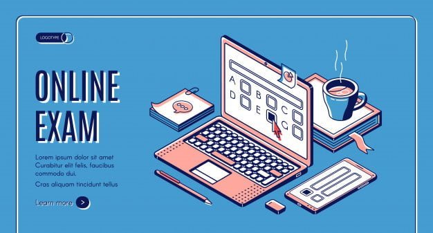 online-exam-isometric-web-banner_33099-2305 online-exam-isometric-web-banner_33099-2305